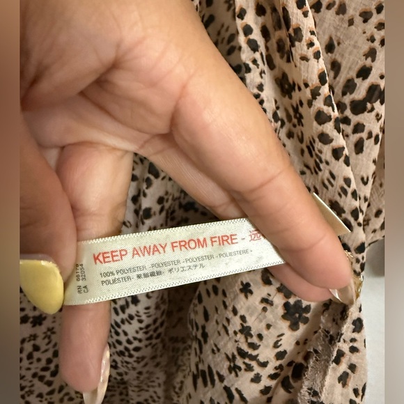 Free People Intimately Animal Print High Low Cover Up - Picture 9 of 12